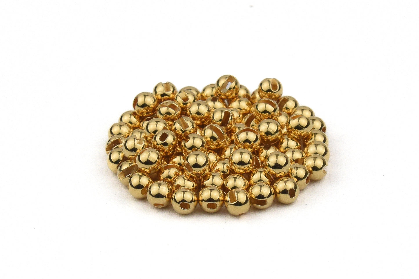 Gold Universal Slotted Tungsten Beads 50 Pack