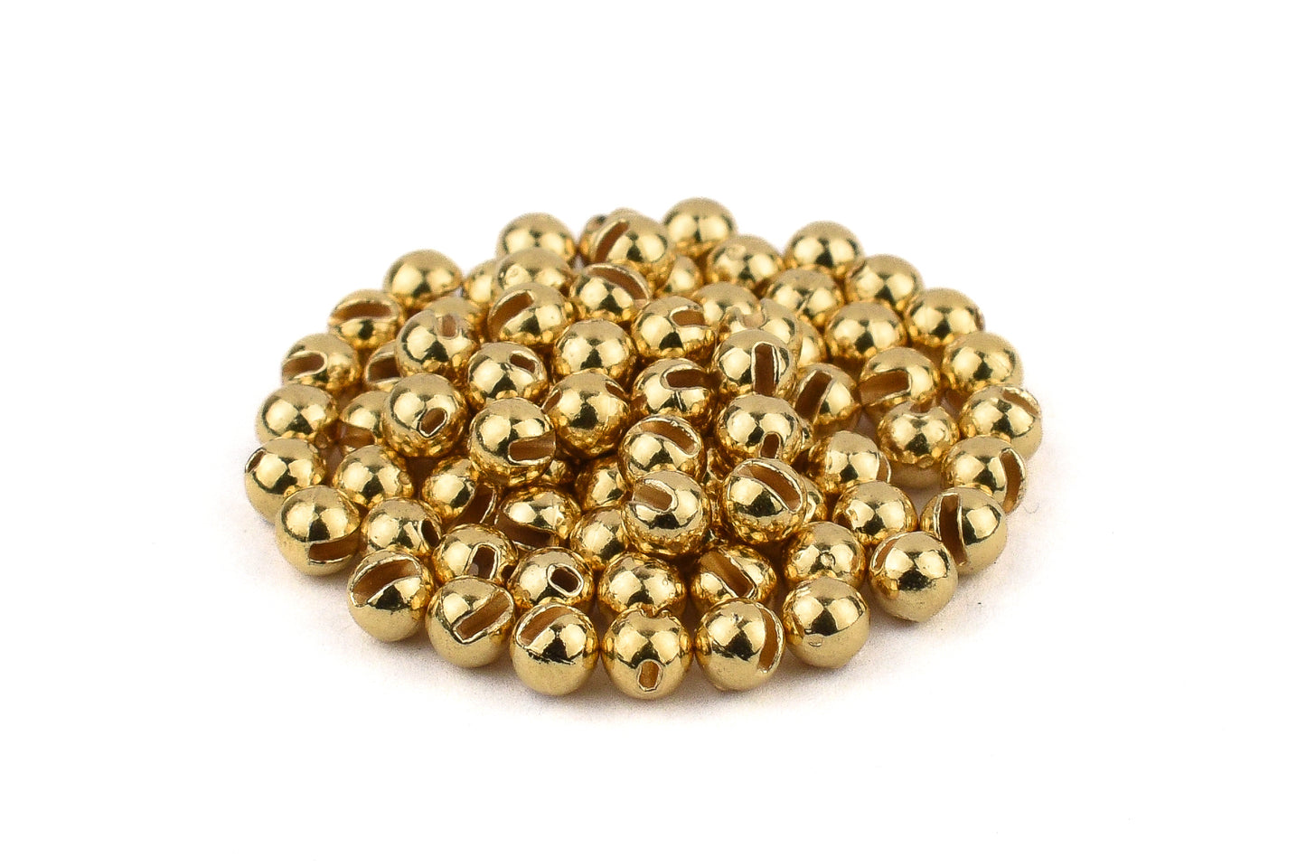 Gold Slotted Tungsten Beads (50 Pack) 4mm ONLY