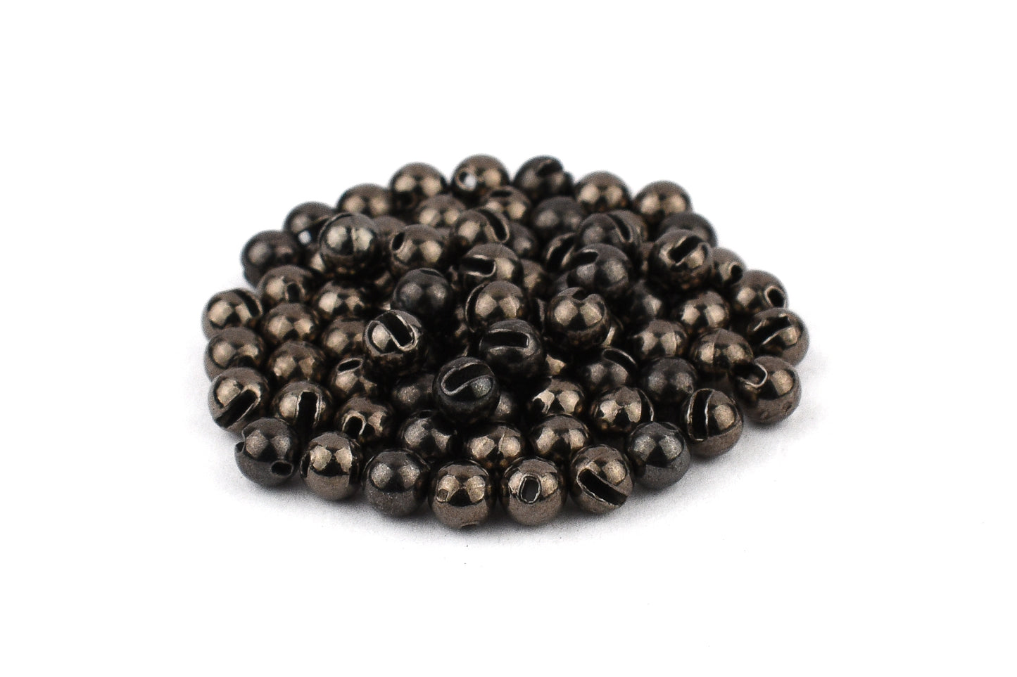 Black Nickel Slotted Tungsten Beads (50 Pack)